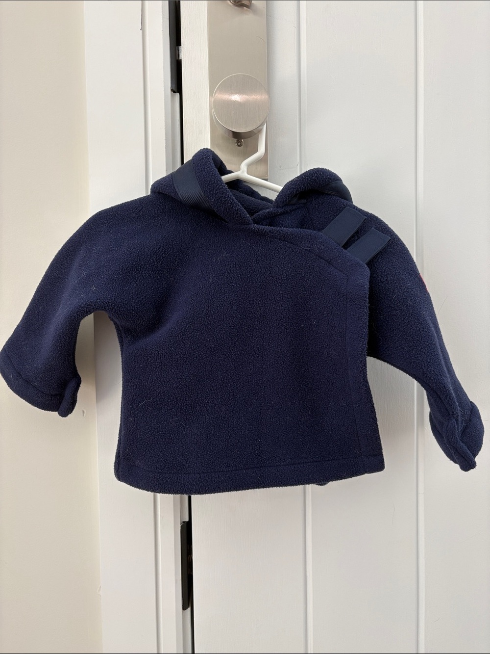 Widgeon Navy Hooded Fleece Baby Jacket